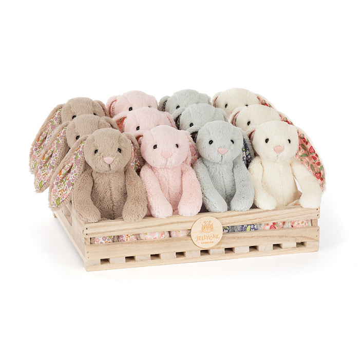 Jellycat knuffel blossom bunny silver bloom small