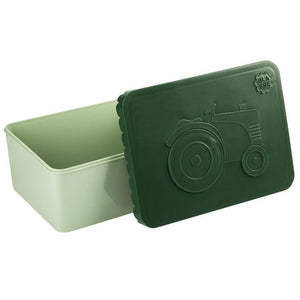 BLAFRE lunchbox S traktor donkergroen mint