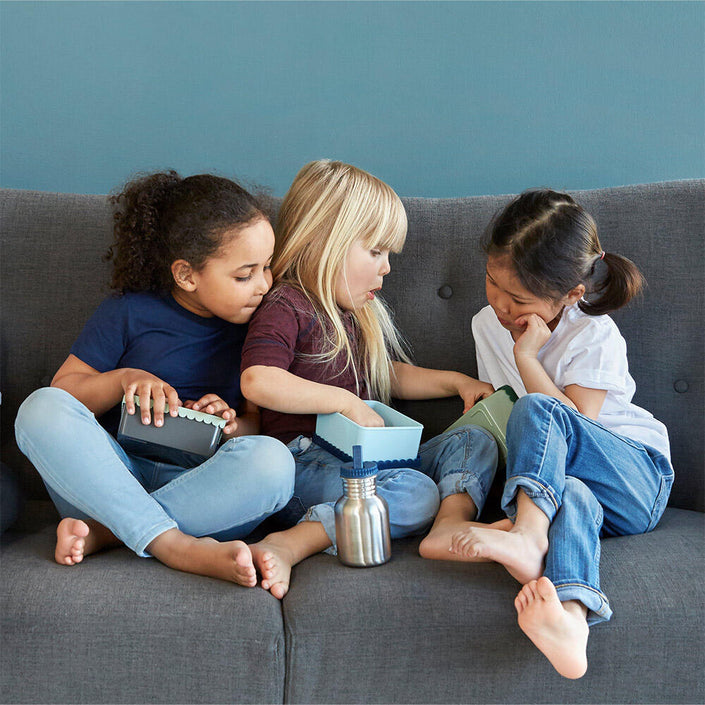 BLAFRE lunchbox S traktor donkergroen mint