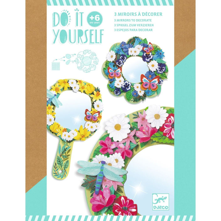 DJECO DIY spiegels maken Pretty flowers 6 jr+