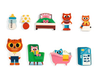 DJECO houten puzzelhuis 2 jr+ / 22 stksDJ01834d