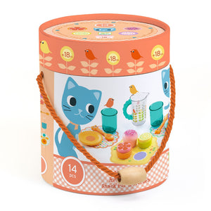 DJECO serviesset met gebak kitten 18 mnd+