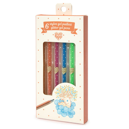 DJECO glitter gelpennen 6 kleuren DJ03755