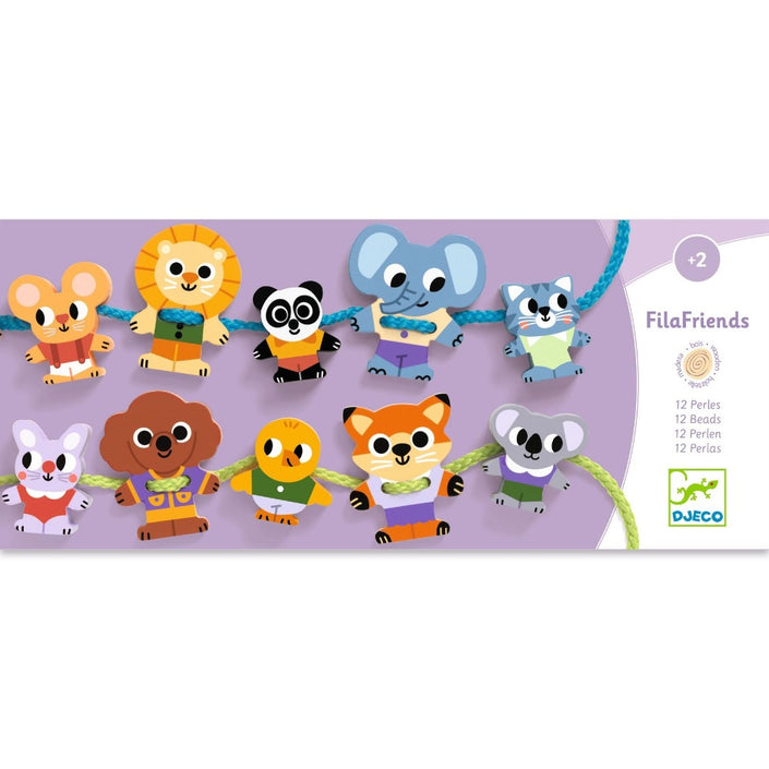 DJECO rijgkralen Filafriends 2 jr+