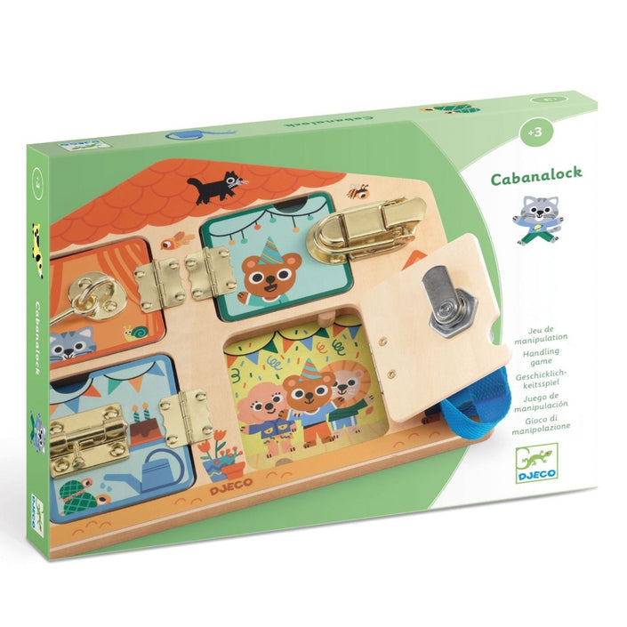 DJECO slotjes leren Cabanalock 3 jr+
