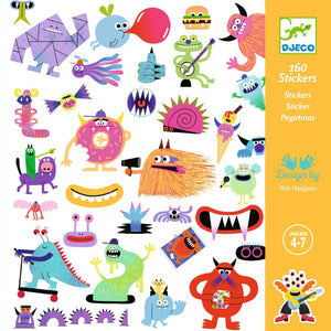 DJECO stickers Monsters 4 jr+