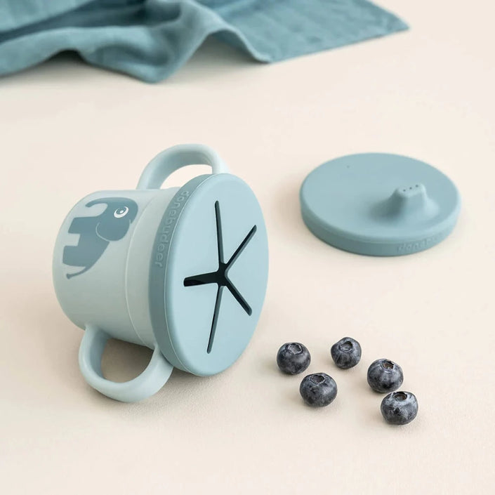 Done by Deer tuitbeker snack cup Elphee blauw