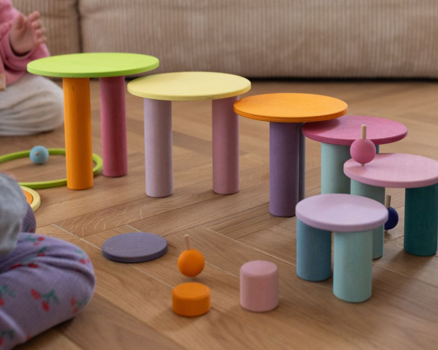 GRIMMS cirkels en ringen pastel 5 jr+10687c