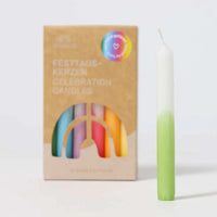 GRIMMS jaarring kaarsen regenboog 12 stks 4048565053006 a