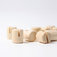 GRIMMS jaarring kaartenhouder naturel 10 stks04000b