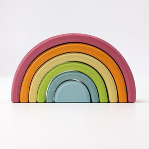 GRIMMS regenboog stapeltoren pastel pink 10701