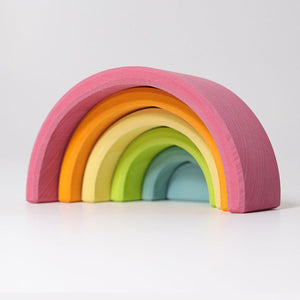 GRIMMS regenboog stapeltoren pastel pink 10701