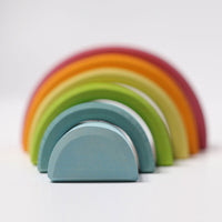 GRIMMS regenboog stapeltoren pastel pink 10701 c