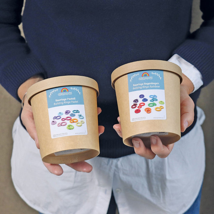 GRIMMS ringen regenboog pastel 3 jr+10163e