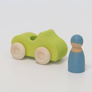 GRIMMS auto groen + regenboogvriend 1 09305