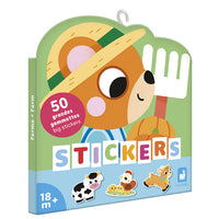 JANOD grote stickers boerderijdieren 50 stks 18 mnd+