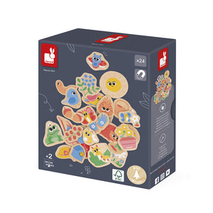 JANOD magneten De Tuin 2 jr+ / 24 stks