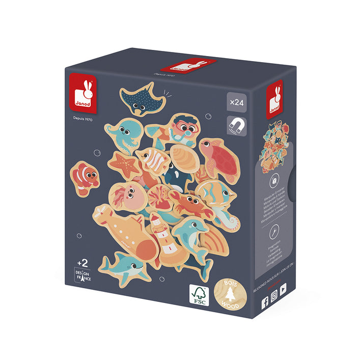 JANOD magneten Zeeleven 2 jr+ / 24 stks4