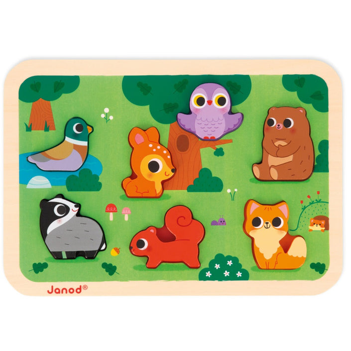 JANOD chunky puzzel het bos 18 mnd+