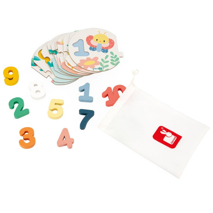 JANOD Mijn eerste puzzel cijfers 2 jr+ / 10 stks