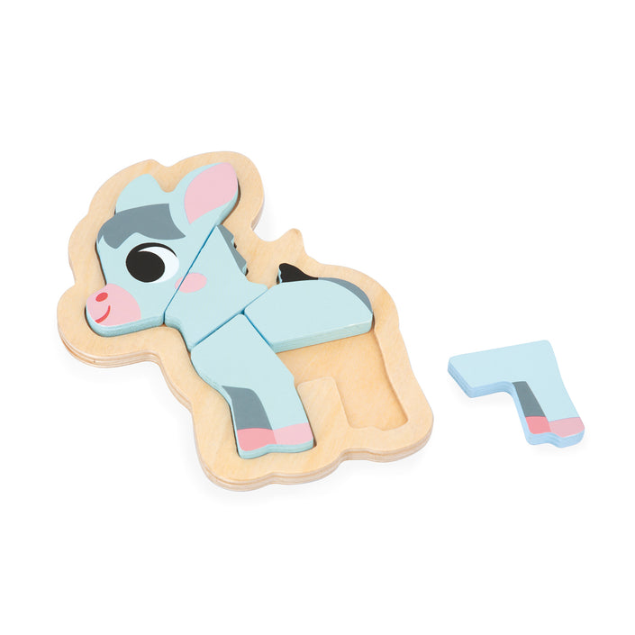 JANOD puzzel boerderij 18 m+ / 2-3-4-5 stks