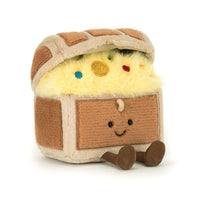Jellycat knuffel Amuseables Treasure Chest schatkistje A2TRES