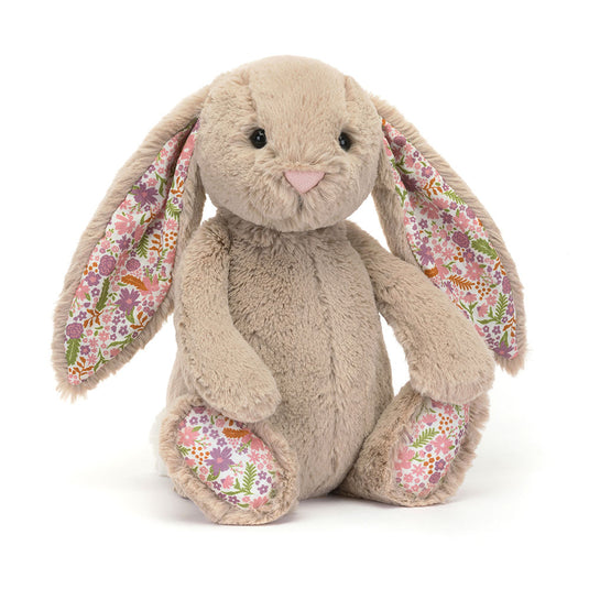 Jellycat knuffel blossom bunny beige petal medium