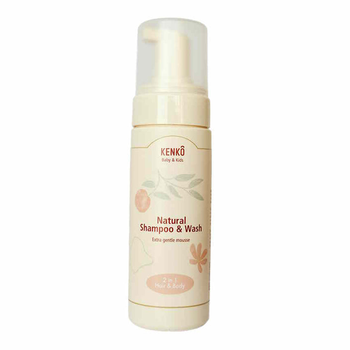 Kenko natural shampoo & wash mousse baby + kids 8721398155319 c