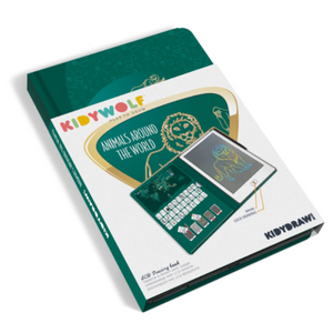 Kidywolf Kidydraw Mini tekentablet dieren over de hele wereld 5 jr+