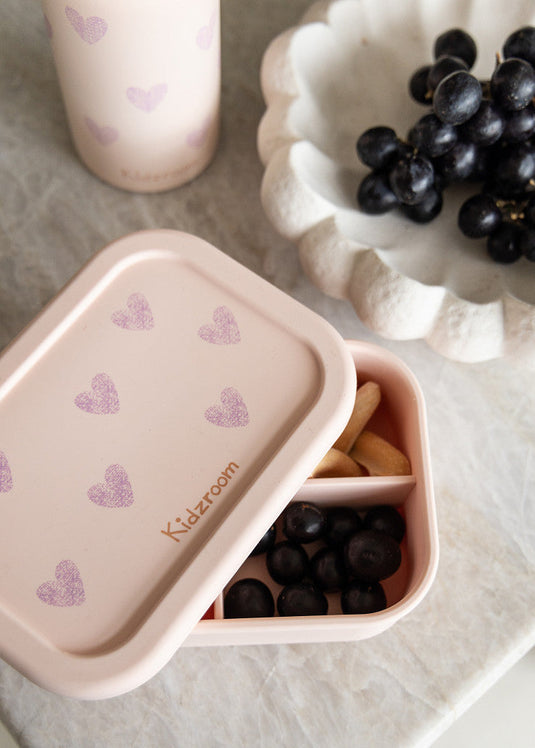 Kidzroom lunchbox pink hearts 030-01066