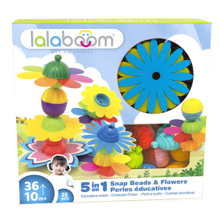 Lalaboom educatieve kralen bloemen 25 stks 10 mnd+