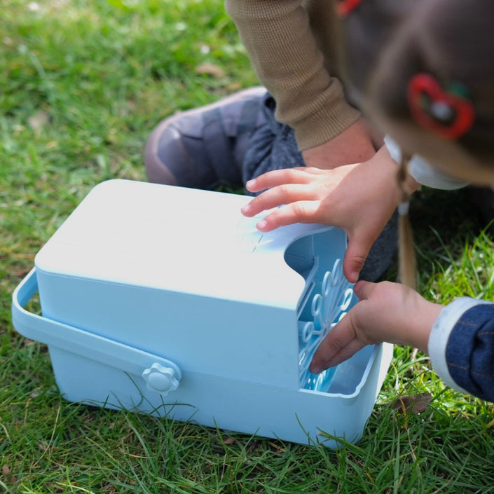 Lalarma bellenblaasmachine blauw0792649526675c