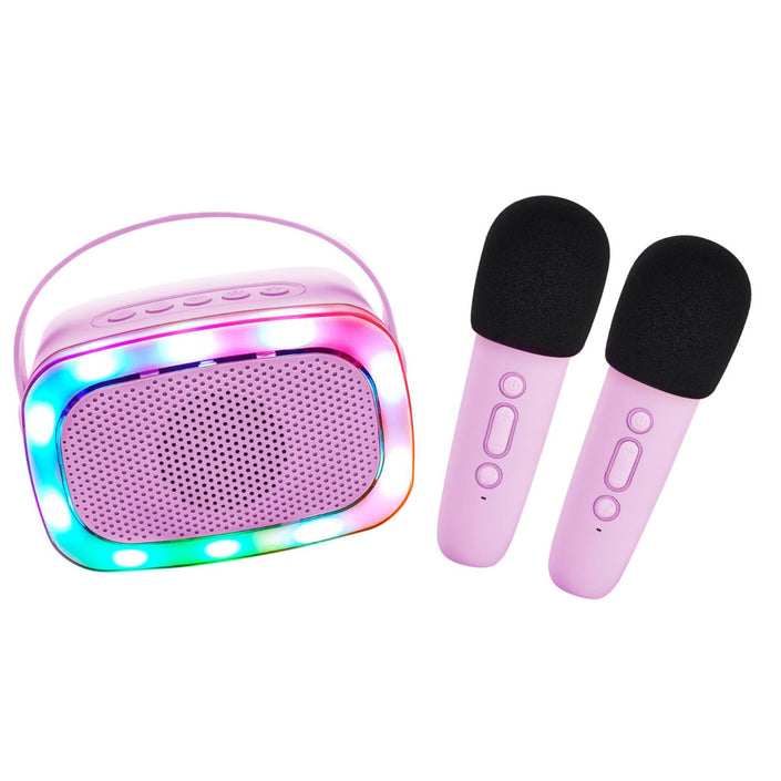 Lalarma karaoke set 2 microfoons lila