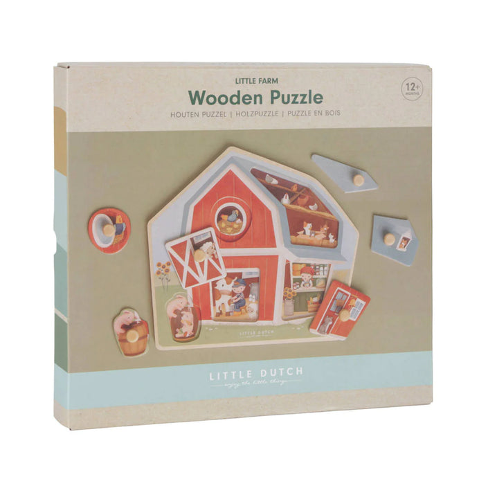 Little Dutch knoppuzzel Little Farm 1 jr+ / 6 stks