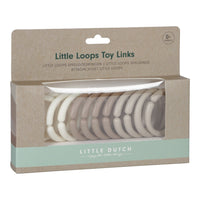 Little Dutch speelgoedringen beige 12 stks