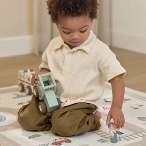 Little Dutch houten tractor + popje 8713291225510