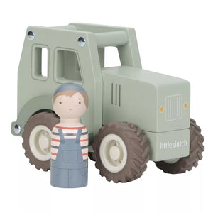 Little Dutch houten tractor + popje 8713291225510