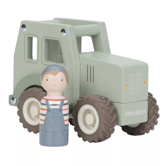 Little Dutch houten tractor + popje 8713291225510