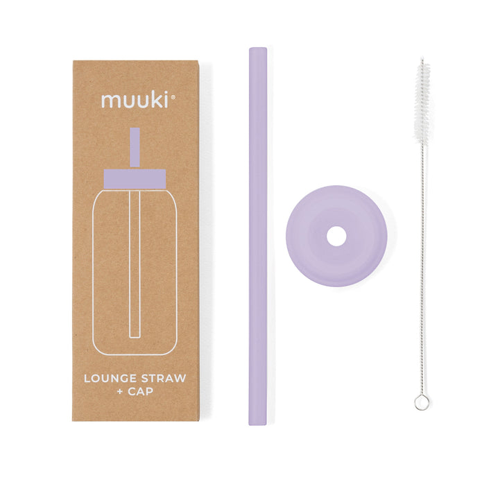 Muuki lounge straw + dop pastel lilac