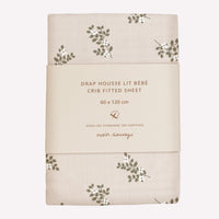 Main Sauvage hoeslaken holly flowers 70 x 140