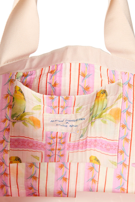 Maison Mangostan x Studio Noos mom bag Birds
