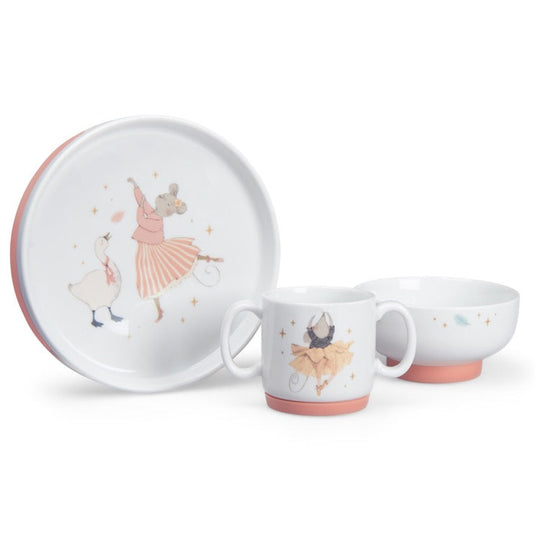 Moulin Roty porseleinen servies Petit école