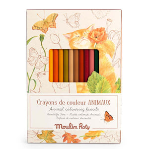 Moulin Roty kleurpotloden Animaux oranje712613