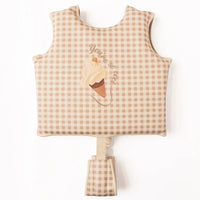 Mrs Ertha zwemvest vintage squares 3-6 jr