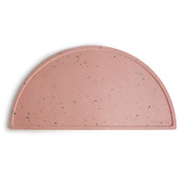 Mushie placemat powder pink confetti