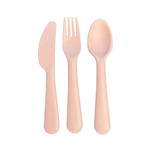 Mushie bestekset blush 3-delig