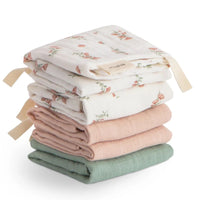 Mushie hydrofiele washandjes pink flowers