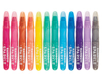 OOLY rainbow sparkle metallic watercolor gel crayons 12 stks 3 jr+2