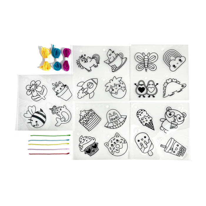 OOLY shrink-its DIY art kit Cute crew 6 jr+
