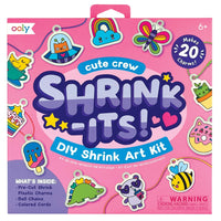 OOLY shrink-its DIY art kit Cute crew 6 jr+
